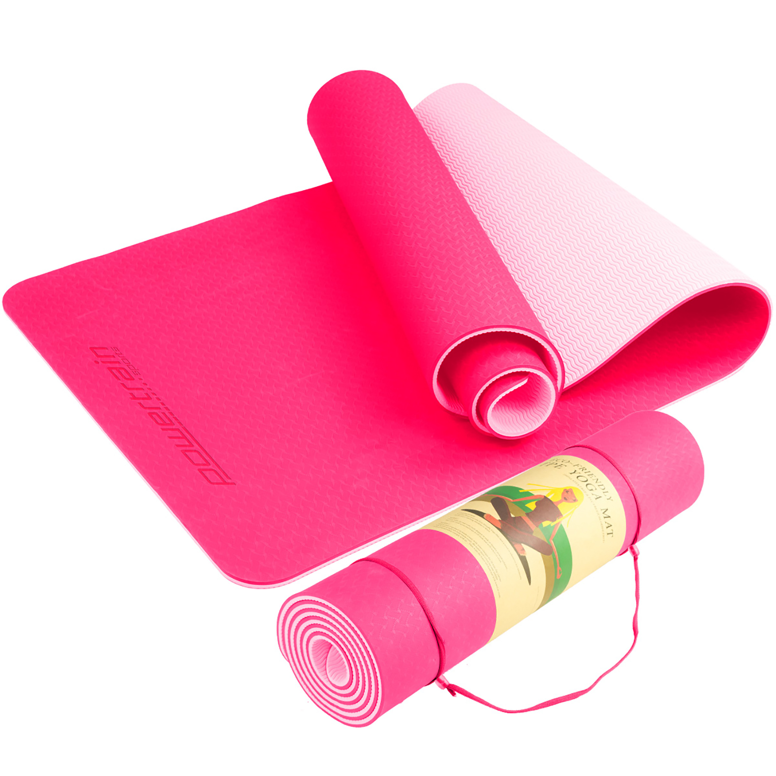 New TPE Yoga Exercise Mat Eco Friendly Home Gym Pilates Floor Fitness ...